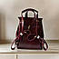 Рюкзак жіночий Betty Pretty з екошкіри бордовий 915BORDO, фото 4