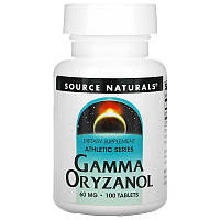 Натуральная добавка Source Naturals Gamma Oryzanol 60 mg, 100 таблеток CN12624 SP