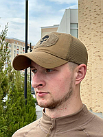 Бейсболка тактическая армейская камуфляж мультикам военная , Камуфляжная кепка летняя с велкро для армии Койот