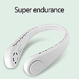 Безлопатевий підвісний шийний вентилятор A8, невеликий німий вентилятор, лінивий USB, фото 2