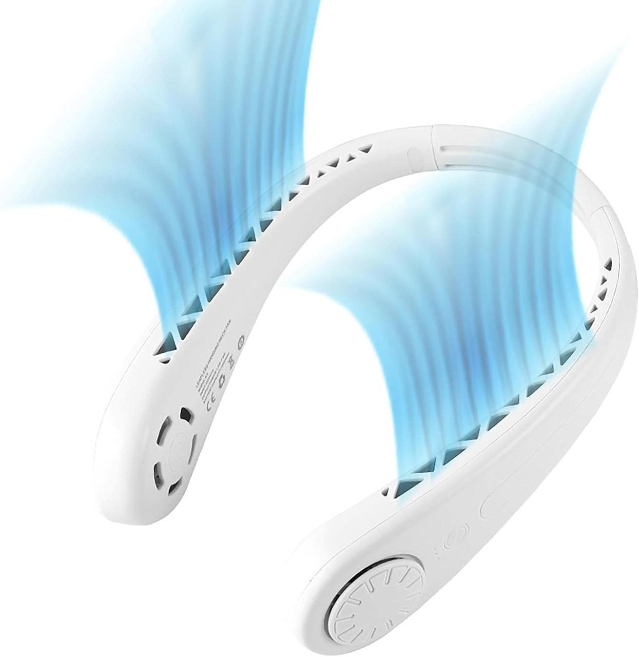 Безлопатевий підвісний шийний вентилятор A8, невеликий німий вентилятор, лінивий USB, фото 1