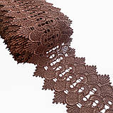 Мереживо макраме 9,0 см колір - мокко, фото 3