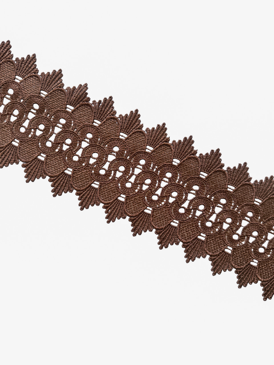 Мереживо макраме 9,0 см колір - мокко, фото 1