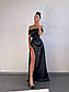 Вечірнє плаття двійка корсет на шнурівці та спідниця максі з розрізом (р. 42, 44), фото 4