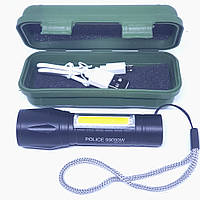 LED аккумуляторный Светодиодный фонарь ручной с COB USB BL-511 в кейсе