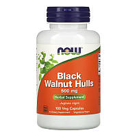 Скорлупа черного ореха NOW Black Walnut Hulls 500 mg (100 вега-капс)