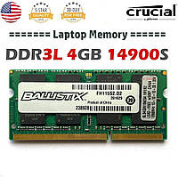 Оперативная память для ноутбука Ballistix SO-DIMM DDR3L 4GB 1866MHz PC3L-14900 1Rx8