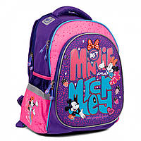 Шкільний рюкзак напівкаркасний (S, 39х31х18см) YES S-74 Minnie Mouse 558293