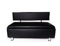 Офисный диван Rimos Konor с нишей 100х55х75 см Черный (Z-28_120)