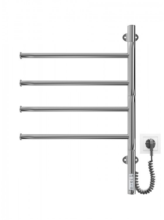 Рушникосушка електрична Mario Веер-I 625х445 TR таймер-регулятор Хром, фото 1