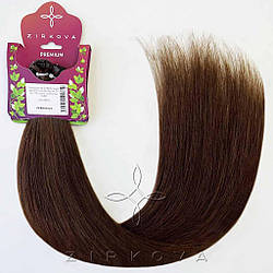 Натуральне Слов'янське Волосся на Капсулах 70 см 100 грам, Шоколад №03