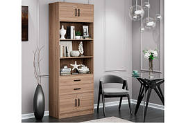 Шафа офісна, стелаж для офісу, етажерка ШОФ-12, колір Дуб сонома