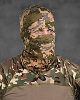 Тактична трикотажна Балаклава піксель, військова літня балаклава підшоломник захист обличчя, армійська балакла
