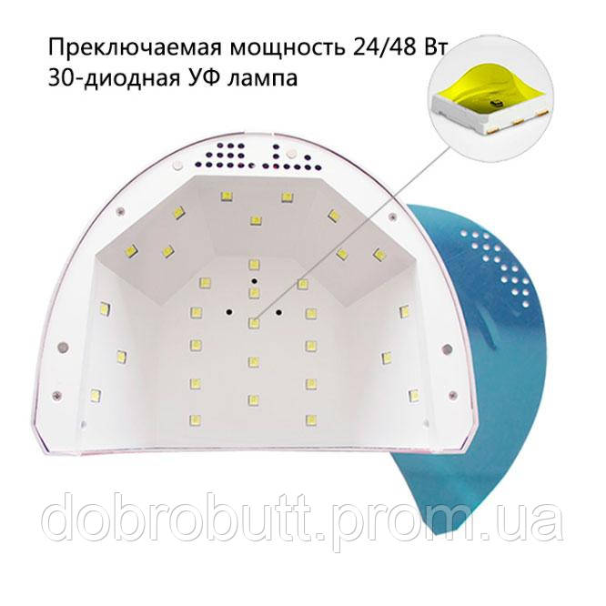 Лампа SUN T-SO32548 для сушки гель лака SunOne 48w зеркальная DT, код: 6649148 - фото 3 - id-p2184943603