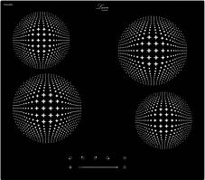 Електрична варильна поверхня Luxor LPS 641 3D Управління Slider. Склокераміка з 3D конфорками