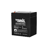 Trinix 12V4Ah/20Hr AGM Акумуляторна батарея 12В 4Аг свинцево-кислотна (44-00040)