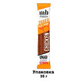 Курка Shaka снек UNAGI, в'ялений, швидкий перекус на відпочинку на природі, смачні снеки з курки