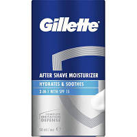 Бальзам после бритья Gillette 3 in 1 Hydrates & Soothes SPF+15 50 мл (8001090303929) MM