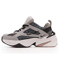 Мужские / женские кроссовки Nike M2K Tekno Atmosphere Grey White Black AV4789-007, серые найк м2к текно