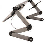 Столик трансформер для ноутбука з вентилятором, фото 3