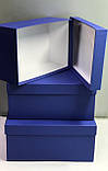 Набір прямокутних коробок з кришками(синій), фото 2