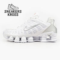 Жіночі кросівки Nike Air Max Shox TL White, Демісезонні кросівки Найк Еір Макс Шокс білі