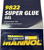 Супер клей ГЕЛЬ Super Glue Gel 3гр Mannol 9822