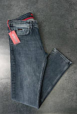 Чоловічі брендові джинси Hugo Boss сірі класичні люкс якість Туреччина, фото 2