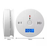 Датчик чадного газу з LCD-дисплеєм, побутовий сигналізатор CO, детектор чадного диму, фото 5