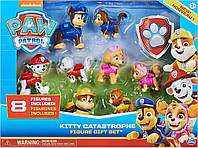 Набор из 8 фигурок Щенячий патруль Китти Катастрофа Paw Patrol Kitty Catastrophe Gift Set 8 Collectible Toy