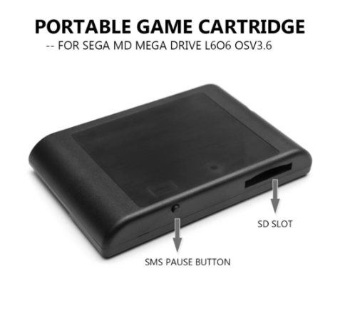 Картридж-адаптер карти пам'яті EverDrive (репл) для Sega MD OS V3.6/3.8 адаптер для запуску ігор із SD-карт