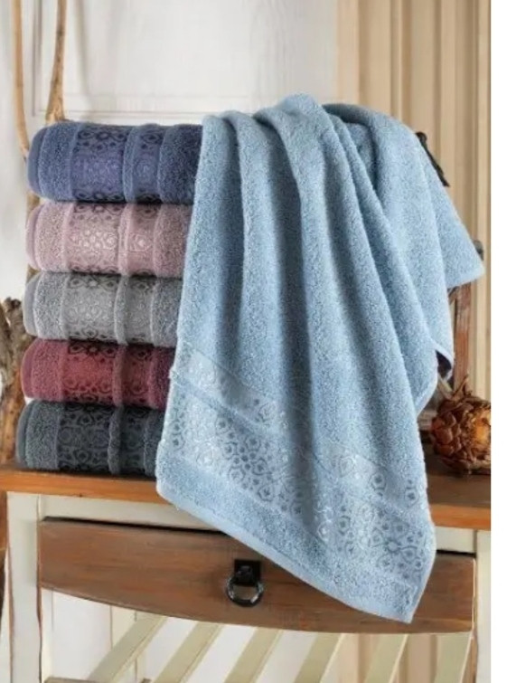 Банний махровий рушник Kumsal Cestepe Vip Cotton, фото 1