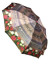 Зонт женский автомат атласный красивый Розы