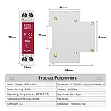 Розумний wifi автомат, автоматичний вимикач EARU EAWCBT-P 1-63A на DIN, однофазний, лічильник кВт, захист, фото 2