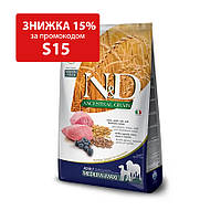 Низкозерновой сухой корм Farmina N&D Low Grain Dog Lamb & Blueberry Adult Medium&Maxi с ягненком и черникой