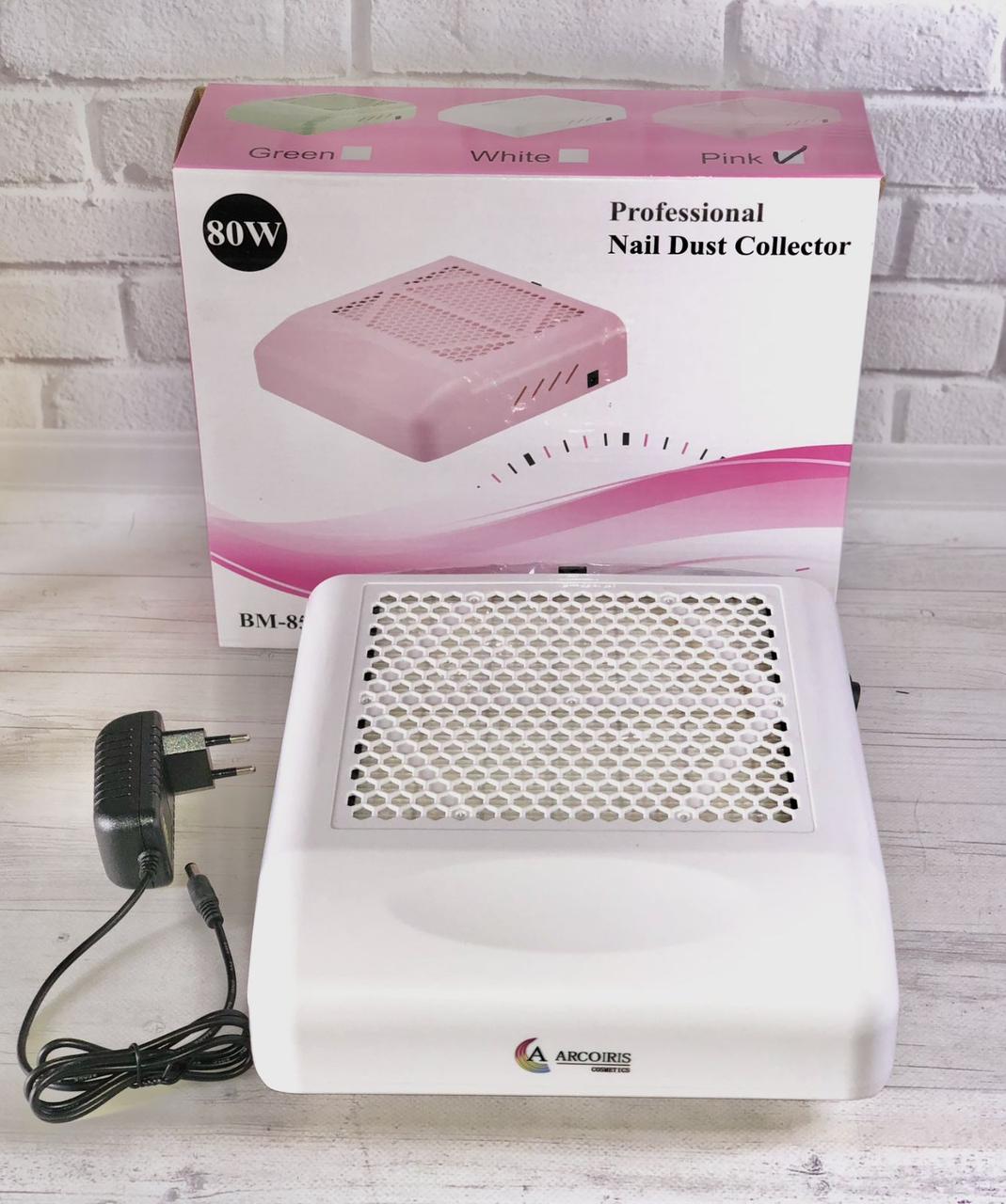 Витяжка для манікюру YRE BM-858-9 із фільтром НЕРА (біла), 80 Вт