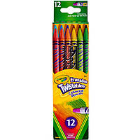 Олівці кольорові Crayola Твіст викручуються і стираються 12 шт (256360.024)