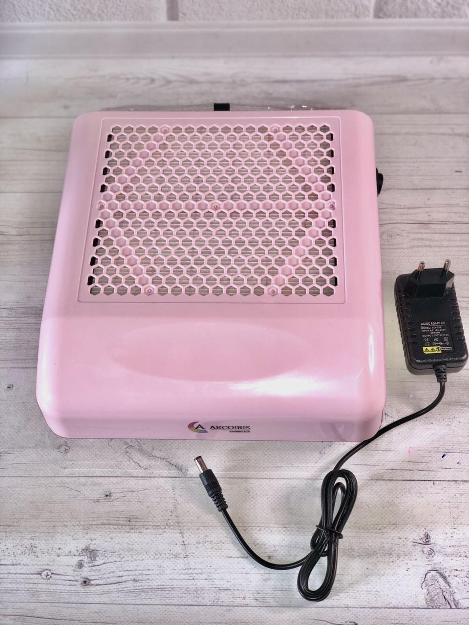 Витяжка для манікюру YRE BM-858-9 з фільтром НЕРА (рожева), 80 Вт, фото 1