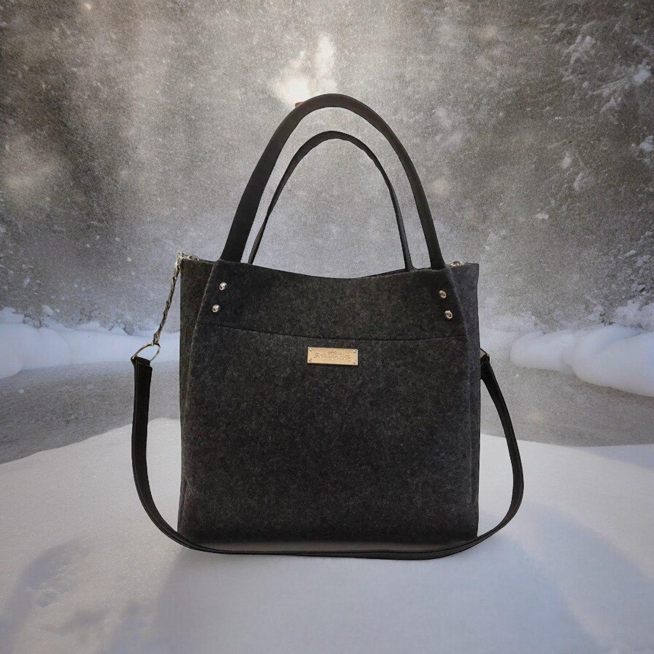 Сумка жіноча Betty Pretty з сукна 908ХGRAFIT, фото 1