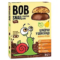 Конфеты Яблочно-грушевые в молочном шоколадке 60 г Bob Snail