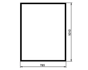 Скло лобове JCB 520 827/30519-А