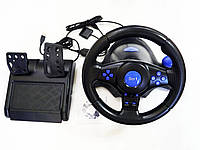 Руль с педалями OPT-TOP 3 в1 Vibration Steering wheel для приставки PS2 / PS3 / PC (1756374628)