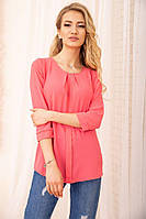 Свободная женская блуза с рукавами 3 4 Розовый 172R3-1 Ager 42 ZK, код: 8229775