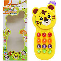 Музична іграшка "Тигрик-телефон" Дитяча музична іграшка Музична іграшка для дітей
