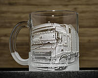 Чашка для чая и кофе с гравировкой грузовика и логотипа VOLVO