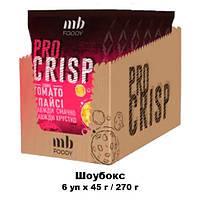 PRO CRISP томат спайсі (гостре), кукурудзяні кульки зі смаком томату гострі, натуральні кукурудзяні снеки