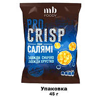 PRO CRISP салями, кукурузные шарики, отличная легкая закуска для отдыха с друзьями или похода в кино