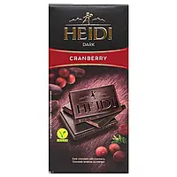 Шоколад темный с клюквой 50% какао Heidi Dark Cranberry 80г Румыния