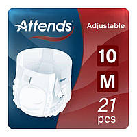 Підгузки для дорослих Attends Adjustable Medium 10 крапель 80-110 см (21 шт)