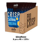 PRO CRISP салямі, кукурудзяні кульки, чудова легка закуска для відпочинку у великій компанії друзів